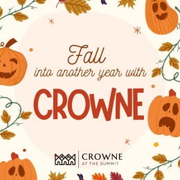 The essence of exceptional living fall flyer with pumpkins and leaves