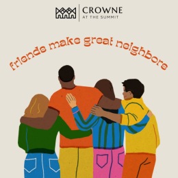 Friends make great neighbors graphic