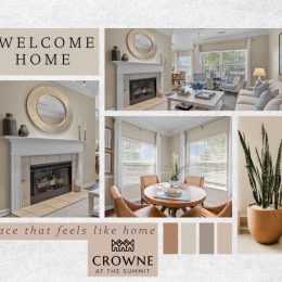 a collage of home images